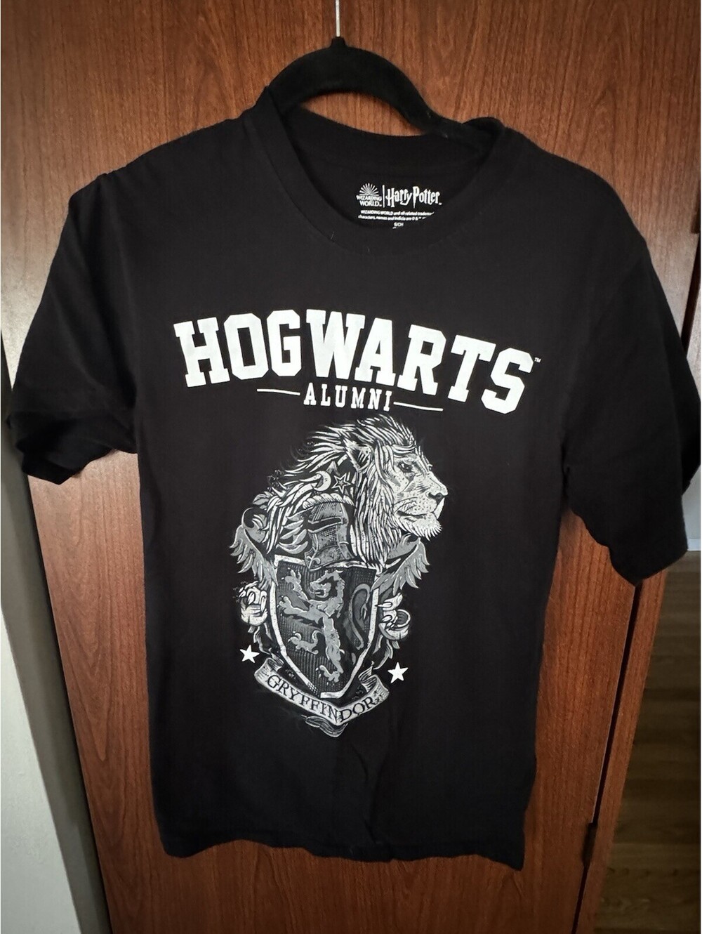 Harry Potter Hogwarts Alumni Gryffindor T Shirt Black Graphic T Adult Small
